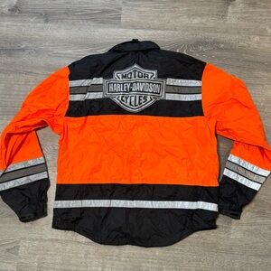 Harley Davidson Hi-Vis Rain Jacket, Mens Small